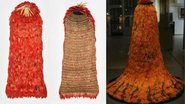 Fotografias mostrando o manto tupinambá - Divulgação/ Museu Nacional da Dinamarca