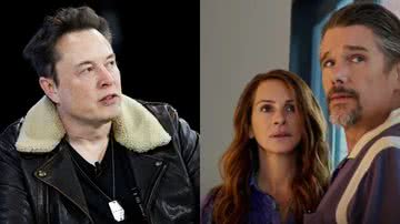Elon Musk e cena do filme ‘O Mundo Depois de Nós’ (2023) - Getty Images e Divulgação/Netflix