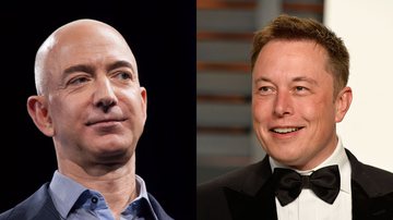 Jeff Bezos e Elon Musk - Getty Images