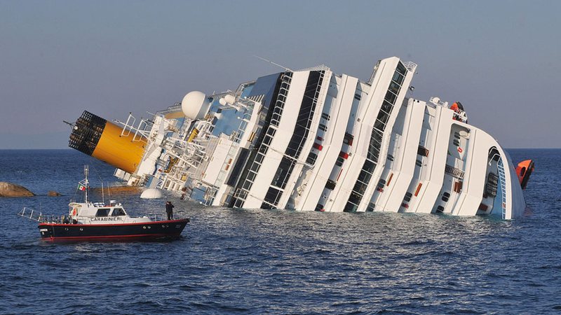 Navio Costa Concordia, que naufragou em 2012 - Getty Images