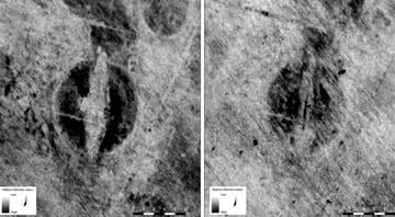 Mapa de radar de penetração no solo do enterro do navio - Copyright Antiquity Publications Ltd / L. Gustavsen