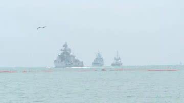 Navios russos no Mar Negro - Divulgação/Cortesia/Ministério da Defesa da Rússia
