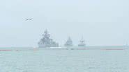 Navios russos no Mar Negro - Divulgação/Cortesia/Ministério da Defesa da Rússia