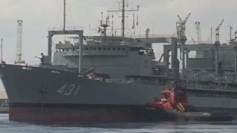 O navio de guerra - Divulgação/Vídeo