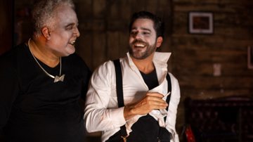 Janssen Hugo Lage e Jorge Mesquitta em cena de Nelson Eterno Retorno - Ricardo Sakai