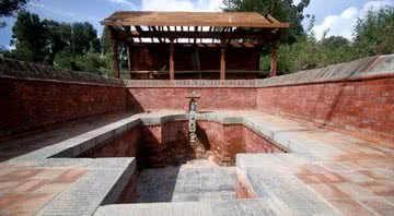 Fotografia registra reforma do templo histórico - Divulgação/The Kathmandu Post