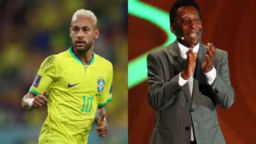 Neymar Jr. e Pelé - Getty Images