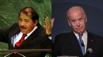 Daniel Ortega (à esqu.) e Biden (à dir.) - Getty Images