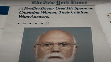 Fotografia mostrando manchete do jornal The New York Times a respeito do caso - Divulgação/ Youtube/ Netflix