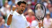 Djokovic comemora vitória - Getty Images