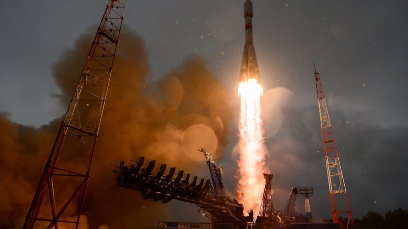 Imagem do lançamento de um foguete Soyuz-2 que aconteceu no ano passado - Divulgação