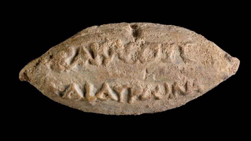 O projétil de dois mil anos - Divulgação/Dafna Gazit/Israel Antiquities Authority