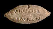 O projétil de dois mil anos - Divulgação/Dafna Gazit/Israel Antiquities Authority