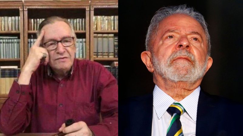 Olavo de Carvalho e o ex-presidente Lula - Arquivo Pessoa e Getty Images