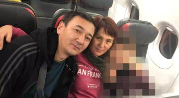 Ovalbek Turdakun e sua família em viagem para os Estados Unidos - Divulgação/ Arquivo Pessoal