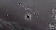 Imagem de uma suposta nave espacial divulgada pela Marinha do Estados Unidos - Divulgação / YouTube / Pentagon