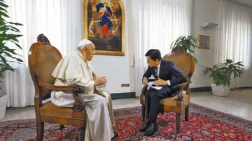 Papa Francisco durante entrevista - PRENSA VATICANO
