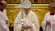 Papa Francisco durante missa, no Canadá - Getty Images