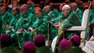 Papa Francisco durante missa - Getty Images