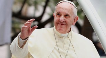 O Papa Francisco durante aparição - Getty Images