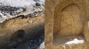 Imagens da estrutura encontrada e seus detalhes - Divulgação/Infraestrutura Malta