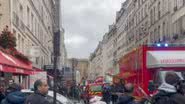 Imagem do 10º distrito de Paris após o incidente - Divulgação / Youtube / BM&C NEWS