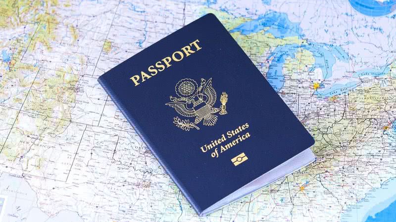 Fotografia meramente ilustrativa de passaporte dos EUA - Divulgação/ Pixabay/ cytis