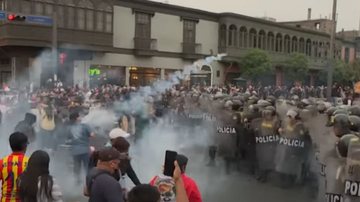Protesto no Peru - Reprodução/Vídeo