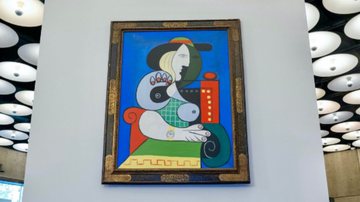 Imagem do quadro "A mulher com relógio" de Pablo Picasso - Reprodução/Instagram/Sotheby's