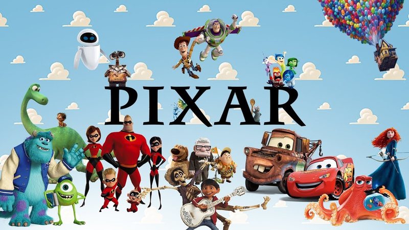 Montagem com diversas produções da Pixar - Divulgação/Pixar