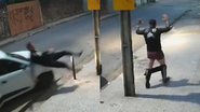 Imagens de câmera de segurança que registraram segundo assalto sofrido por mototaxista em Fortaleza, Ceará - Reprodução/Vídeo/g1