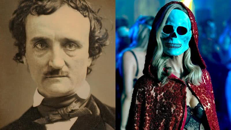 Edgar Allan Poe e imagem da série 'A Queda da Casa de Usher' - Divulgação/Netflix e Domínio Público