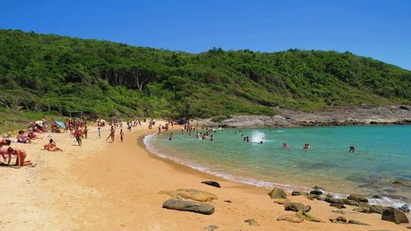 A praia de Guarapari, no Espírito Santo - Divulgação