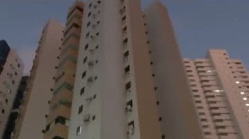 Prédio que menino caiu do quinto andar - Reprodução/TV Cabo Branco