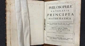 O primeiro exemplar de Principia, de Isaac Newton - Divulgação