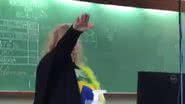 Professora fazendo gesto nazista - Reprodução/Video