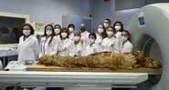 Fotografia da equipe de pesquisa do Projeto de Pesquisa Múmia - Divulgação/ Mummy Project Research/ Livio Bourbon