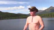 Registro de Putin sem camiseta - Divulgação/Vídeo/Youtube