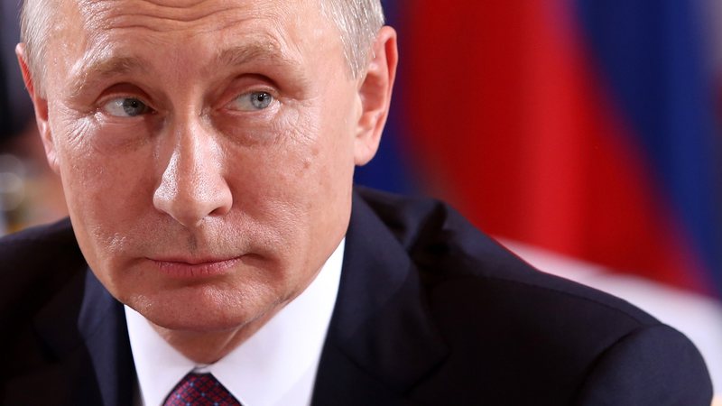 Vladimir Putin durante compromisso político - Getty Images