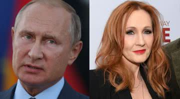 Presidente russo Vladimir Putin e autora britânica J.K. Rowling - Getty Images