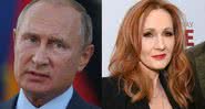 Presidente russo Vladimir Putin e autora britânica J.K. Rowling - Getty Images