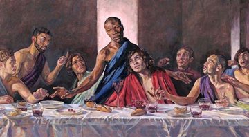 Quadro de Jesus Negro pintado por Lorna May Wadsworth - Divulgação/St. Albans Cathedral