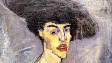 “Nude with Hat” (1908) de Amedeo Modigliani - Domínio Público, Wikimedia Commons/Modigliani