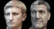 Os rostos de Augusto e Maximinus Thrax, respectivamente - Divulgação/Daniel Voshart