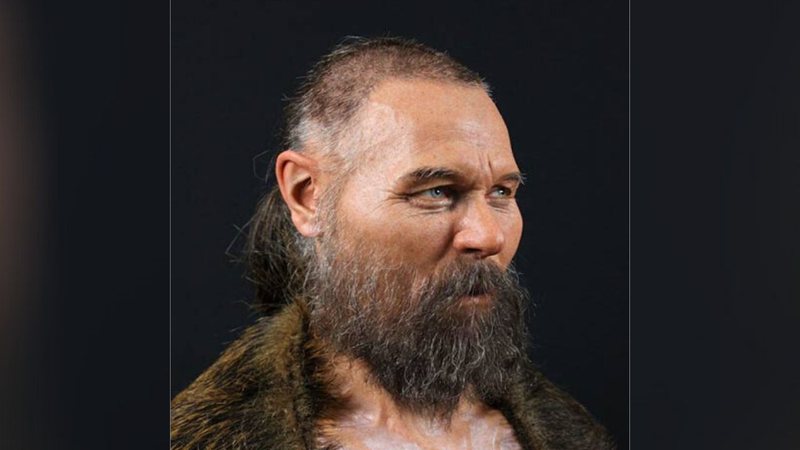 Reconstrução facial de homem de 8 mil anos atrás - Divulgação - Oscar Nilsson