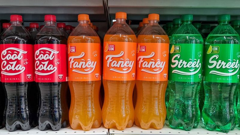 Refrigerantes que imitam as marcas da Coca-Cola Company