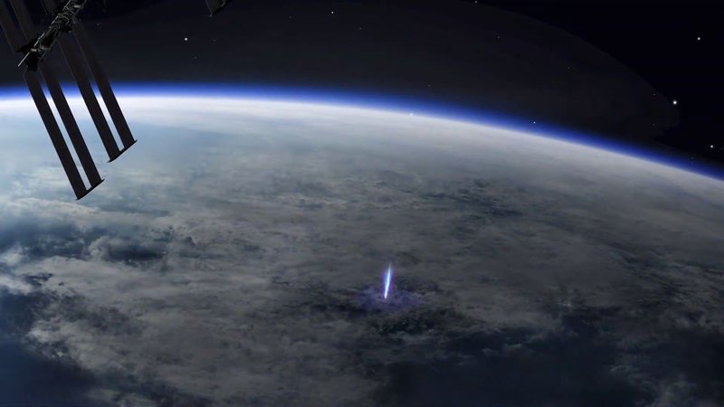 Fenômeno do jato azul avistado do espaço - Agência Espacial Europeia