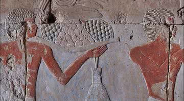 Detalhes dos relevos do Templo de Hatshepsut - Divulgação/ Anastasiia Stupko-Lubczynska