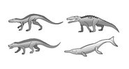 No passado, os crocodilos tinham uma variedade de espécies muito maior do que hoje - Divulgação/Universidade de Bristol