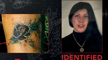 Fotografia da mulher e de sua tatuagem - Divulgação/ Interpol